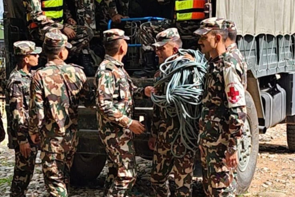 Army deploys special rescue team to search for missing vehicle with passengers in Karnali