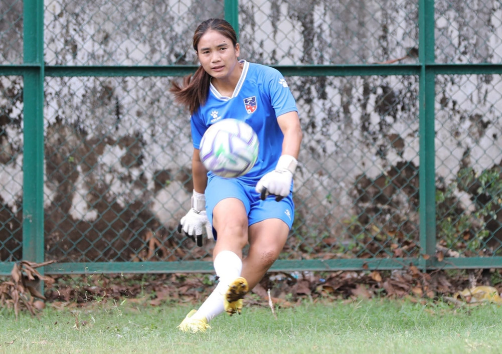 Anita Lamzel making her debut against Bhutan