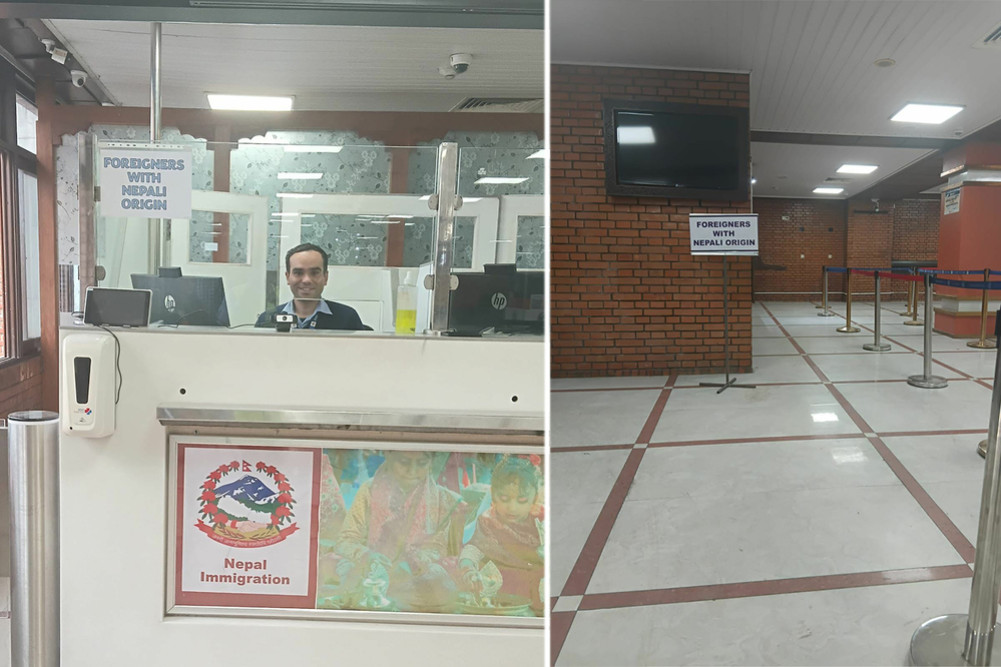 Arrangement of a separate desk at the airport for foreign citizens of Nepali origin