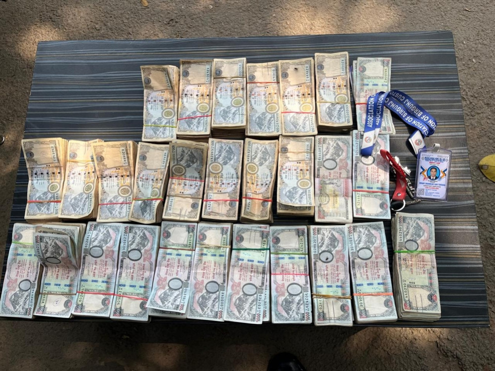 One arrested from Parsa with over Rs 2 million of undisclosed source