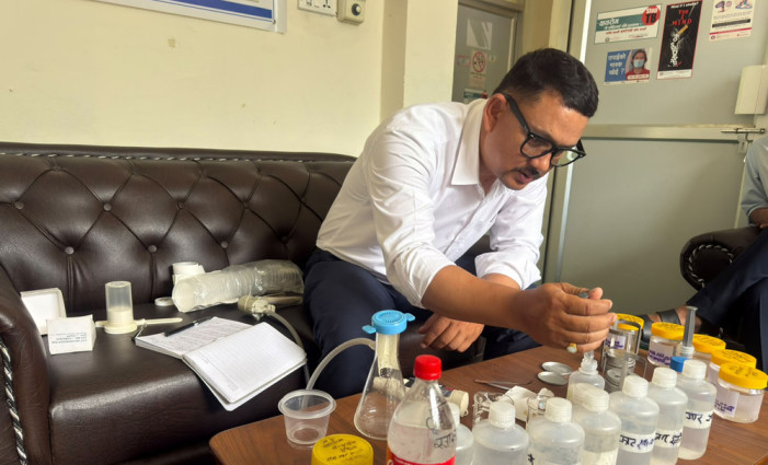 E-coli found in drinking water in most places in Lamjung