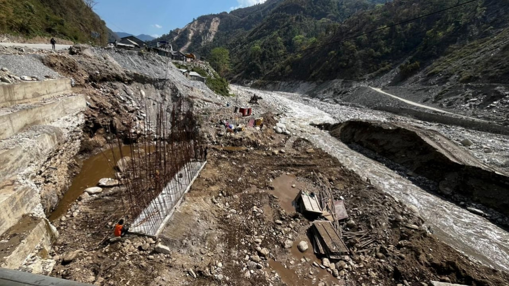 Preparations to complete construction of Bagmati Bridge on Kanti Lokpath by Ashar