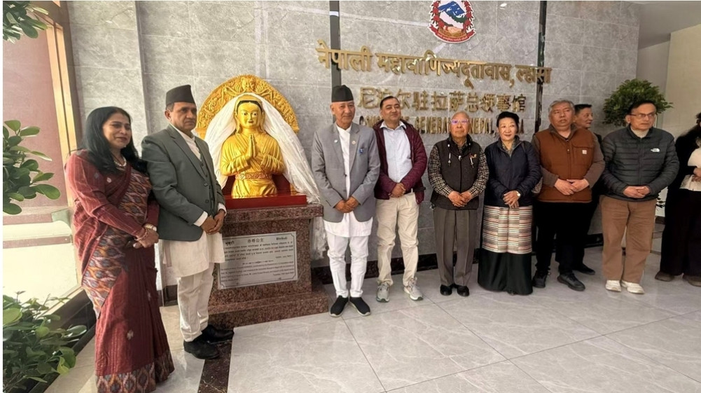 Statue of Bhrikuti unveiled in Lhasa