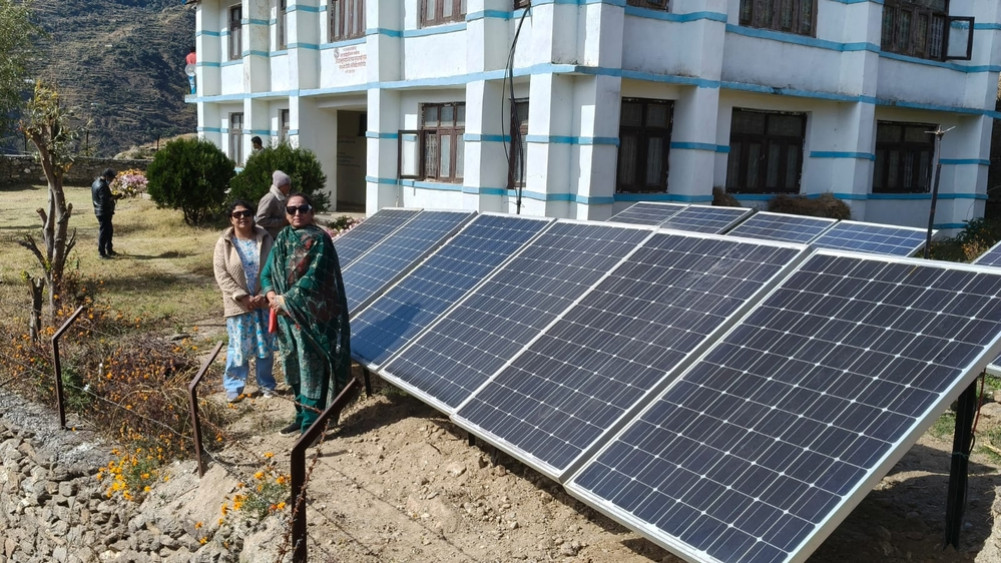 WorldLink installs solar energy system and deep freezer at Nanikot Health Post in Kalikot