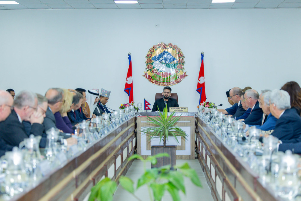 Joint meeting between Prime Minister Shah and EU ambassadors