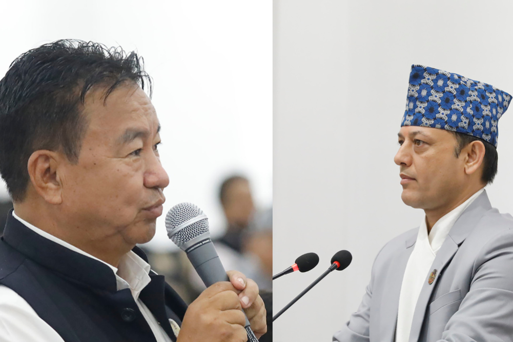 House of Representatives meeting adjourned for 15 minutes after UML MP Rai clashed with Speaker Aryal