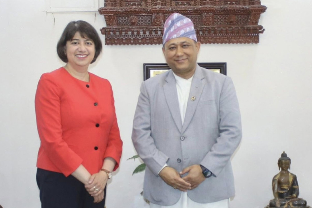 Foreign Minister Khanal meets with British Minister Malhotra