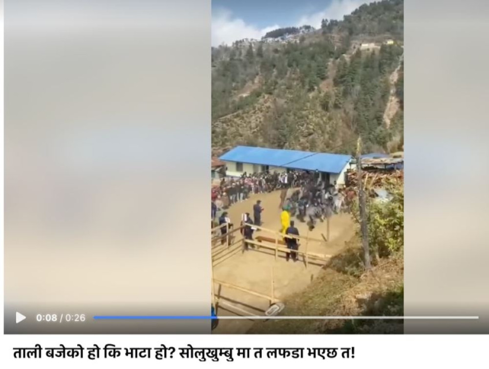 Old video goes viral, claiming tension in Solukhumbu