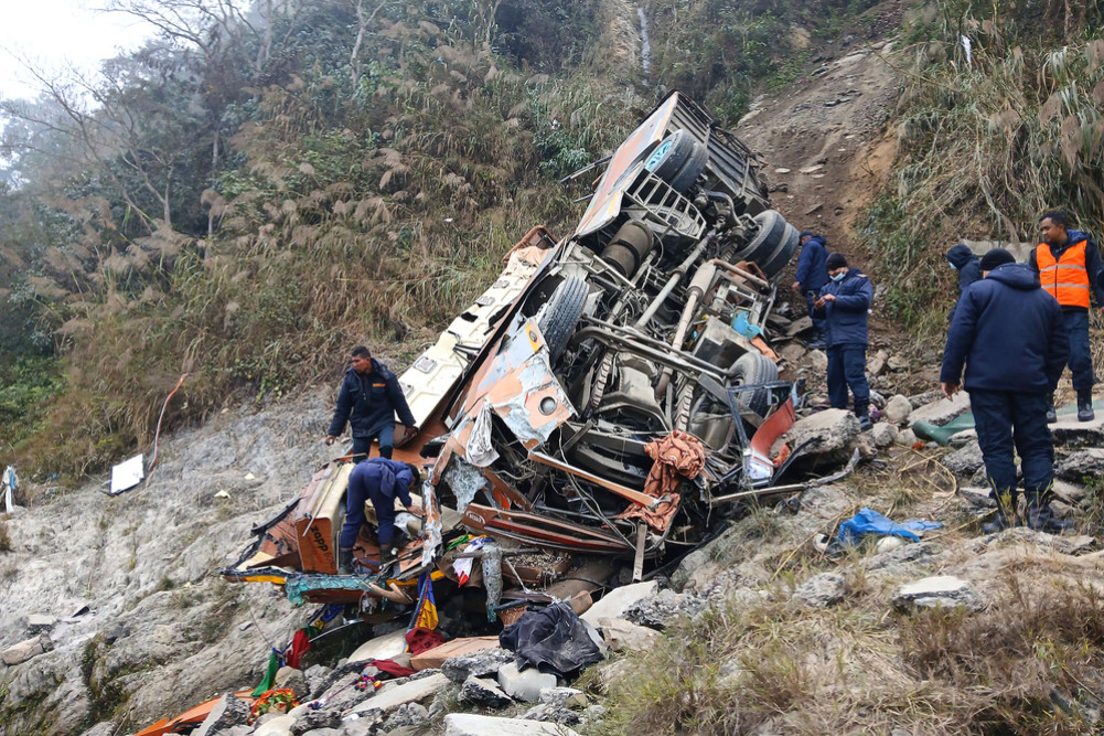 Dhading bus accident: Man buys bus after returning from Saudi Arabia, dies in his own bus