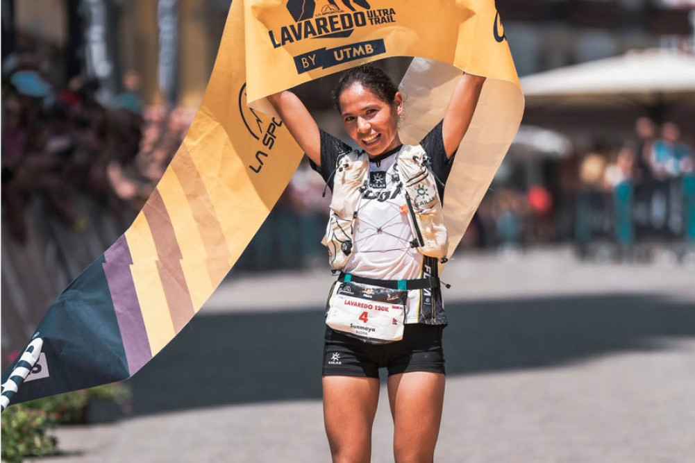 Sunmaya, winner of the 120 km Lavaredo Ultra Trail, returns home