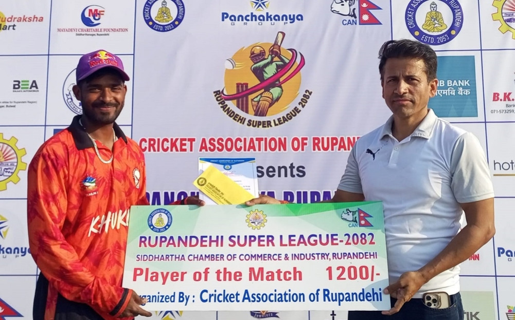 Panchakanya Rupandehi Super League: Lumbini Khukuri won by 7 wickets