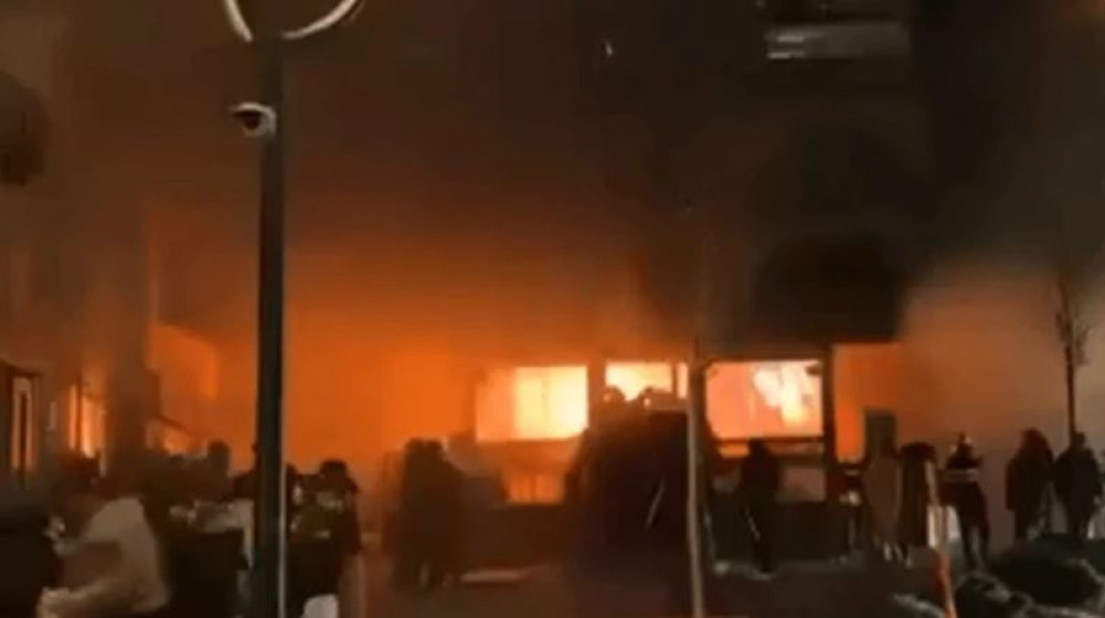 Fire at a bar in Switzerland