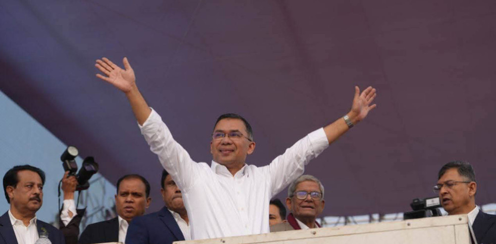 Who is attending the swearing-in ceremony of the Prime Minister of Bangladesh?