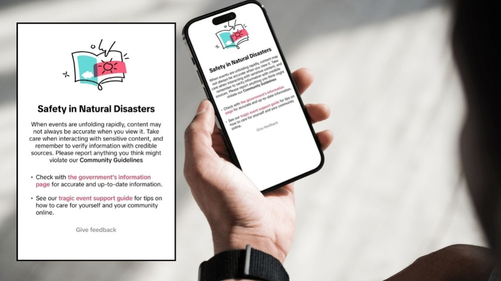 TikTok launches new 'Search Guide' for information on rain and floods