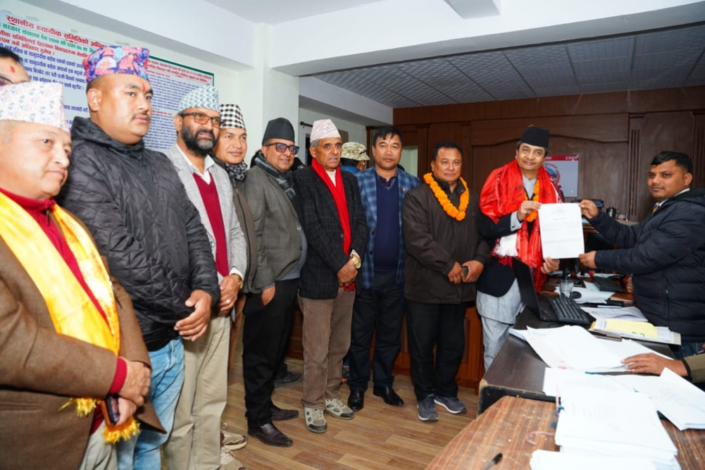 Nepali Congress Joint General Secretary Rana files candidacy from Lalitpur-1