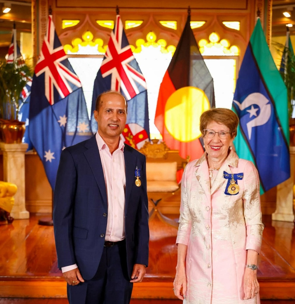 Bharat Nepal receives Australia's 'OAM' honor