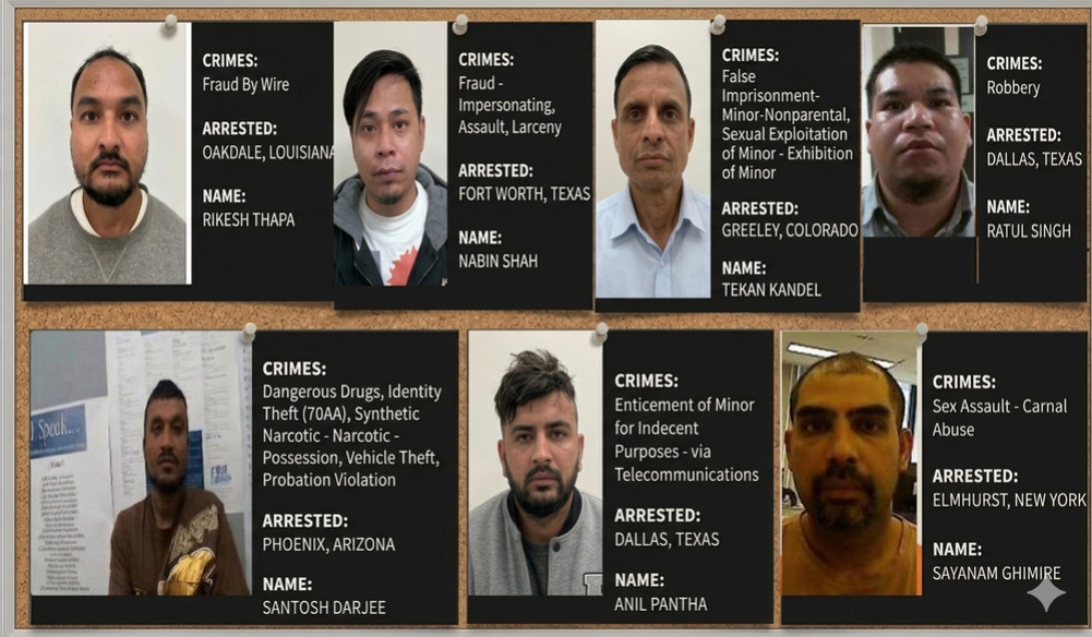 7 Nepalis on America's 'worst criminals' list