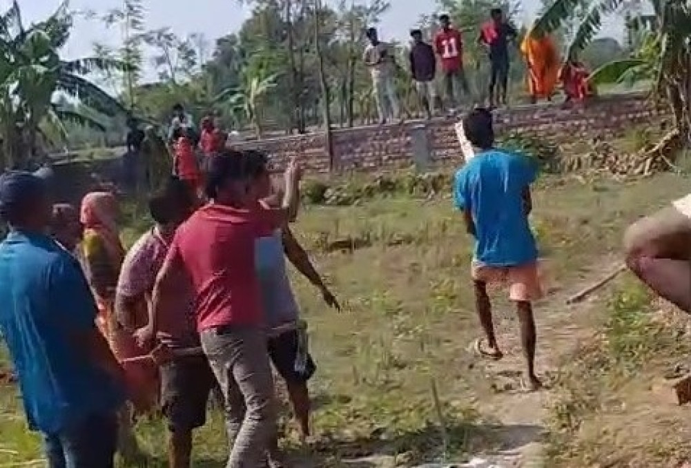Complaint registered against 5 people including ward chair for tying youth to tree in Siraha