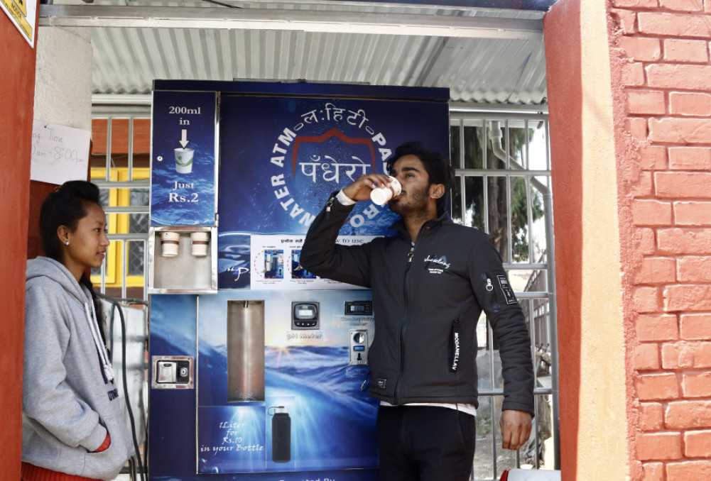 31 water ATMs installed in public places and government hospitals in Kathmandu