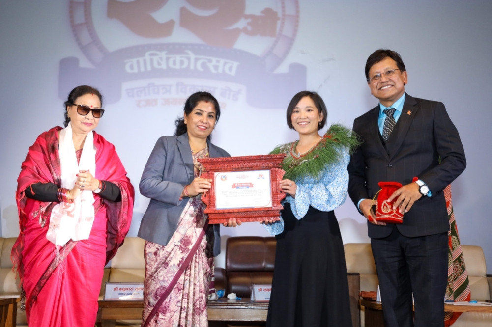 Kantipur journalist Reena Moktan honored