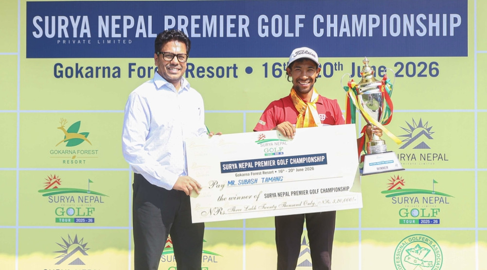 Surya Nepal Premier Golf: Subash wins title, defeating Bhuvan and Sadbhava