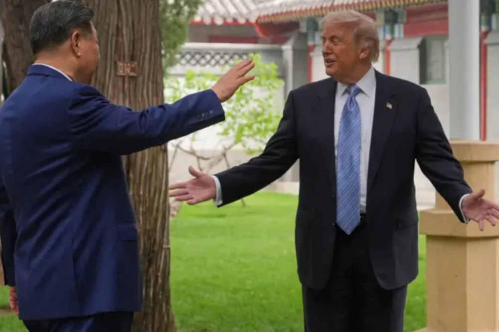 What did Trump say about Iran as he concluded his visit to China?