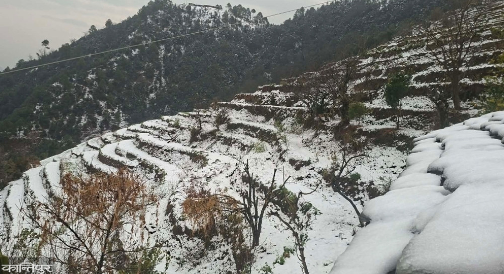 Snowfall and rain in remote mountains including Baitadi, farmers happy